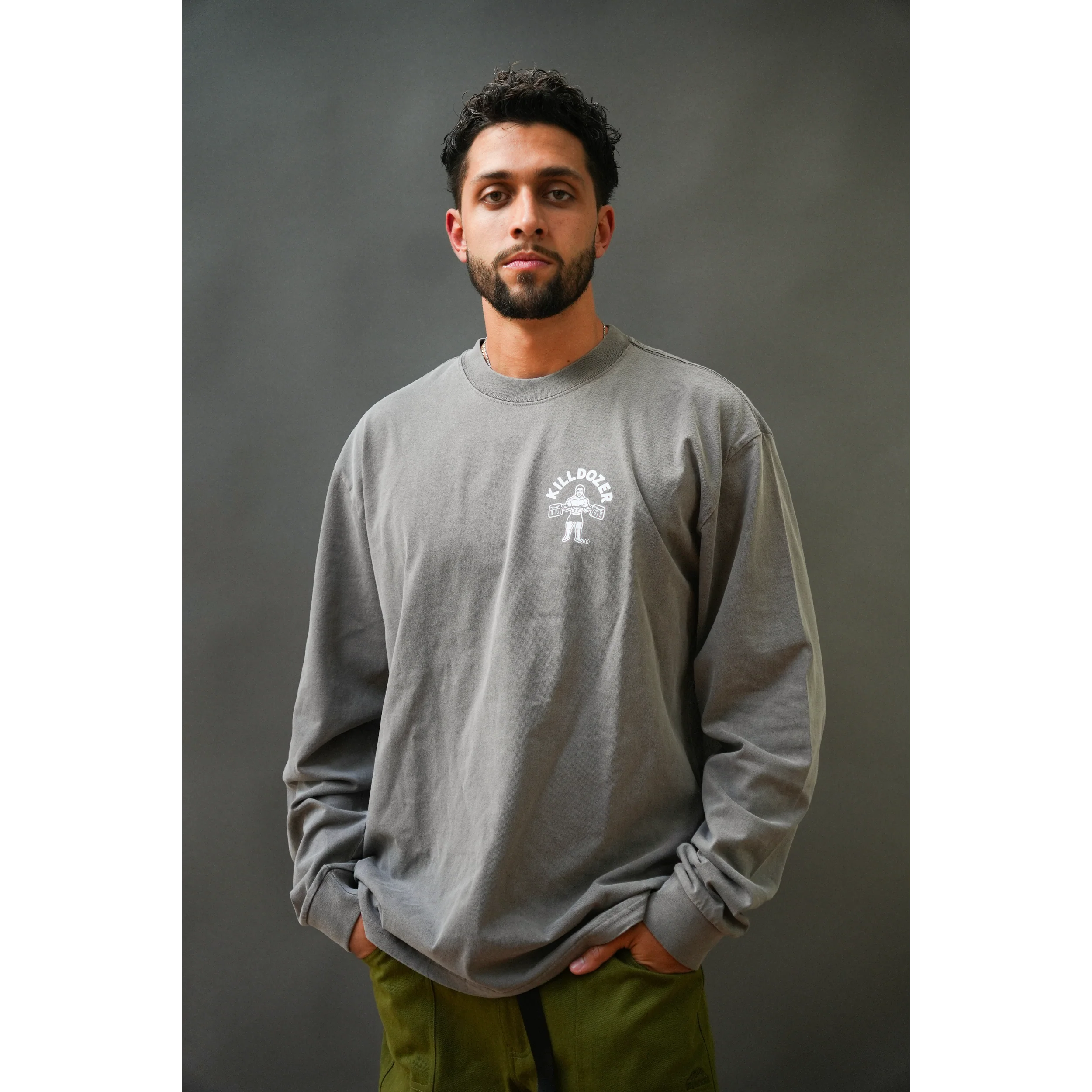 Killdozer Long Sleeve - Faded Grey - Image 6