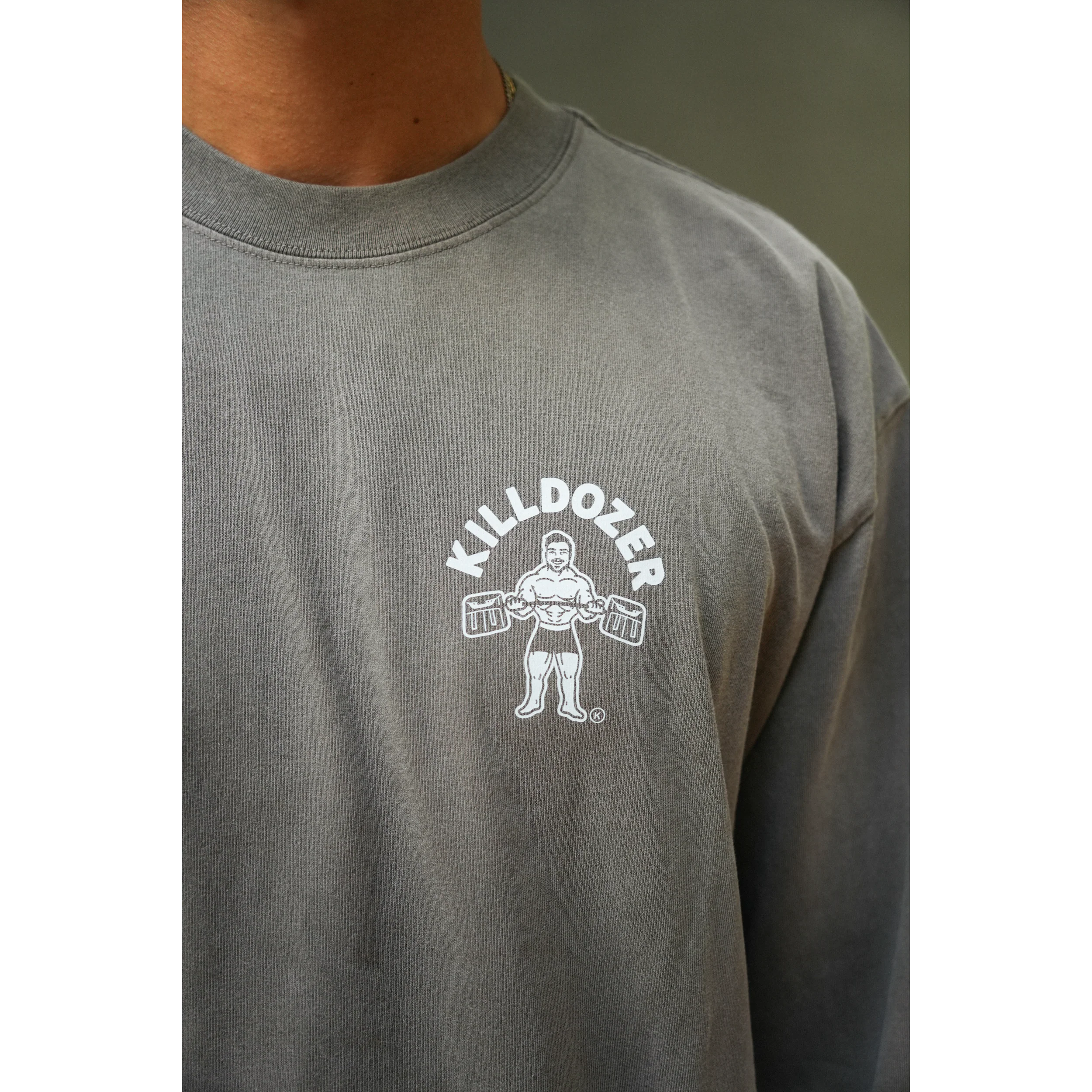 Killdozer Long Sleeve - Faded Grey - Image 7